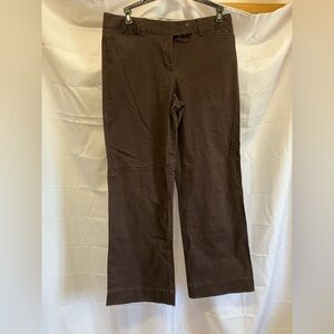 George Dark Brown Cotton-Blend Pants